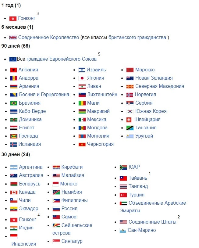 виза в макао
