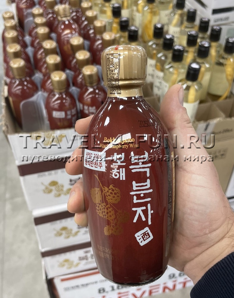 фруктовое вино алкоголь в южной корее