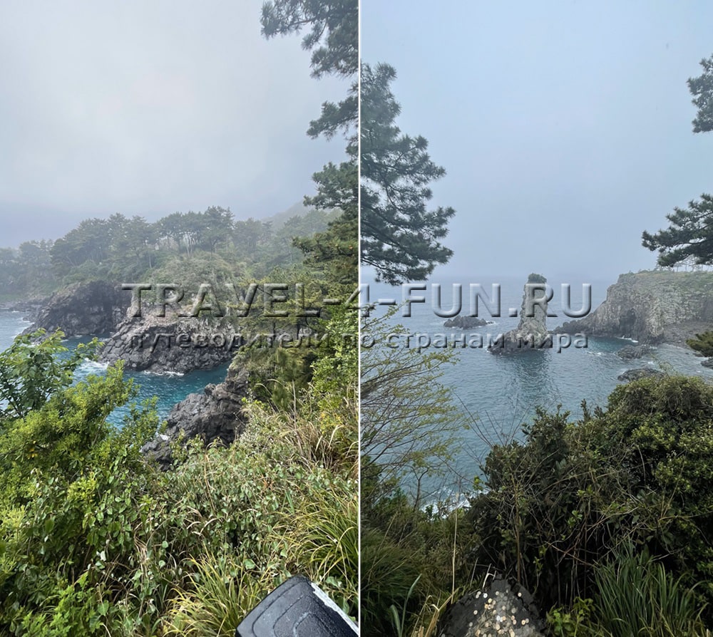 водопады острова Jeju Чеджу